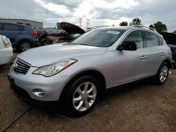 Salvage cars for sale at Elgin, IL auction: 2010 Infiniti EX35 Base