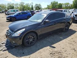 Salvage cars for sale from Copart Baltimore, MD: 2015 Infiniti Q40