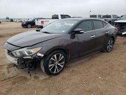 Vehiculos salvage en venta de Copart Amarillo, TX: 2017 Nissan Maxima 3.5S