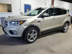 Salvage cars for sale from Copart Blaine, MN: 2018 Ford Escape Titanium