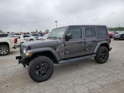 Salvage cars for sale at Indianapolis, IN auction: 2020 Jeep Wrangler Unlimited Sahara