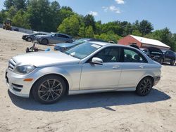 Salvage cars for sale at Mendon, MA auction: 2013 Mercedes-Benz C 300 4matic