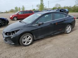 Salvage cars for sale from Copart Montreal Est, QC: 2018 Chevrolet Cruze LT