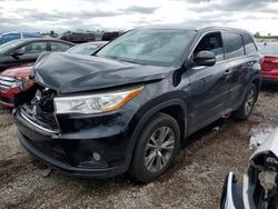 Toyota Highlander xle salvage cars for sale: 2014 Toyota Highlander XLE