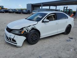 Salvage cars for sale at West Palm Beach, FL auction: 2016 Volkswagen Jetta SE