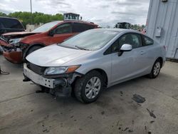 Honda Civic salvage cars for sale: 2012 Honda Civic LX