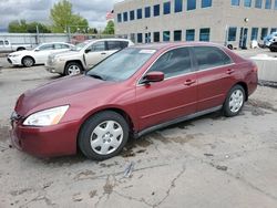 Salvage cars for sale at Littleton, CO auction: 2005 Honda Accord LX