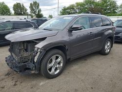 Salvage cars for sale at Moraine, OH auction: 2016 Toyota Highlander Limited