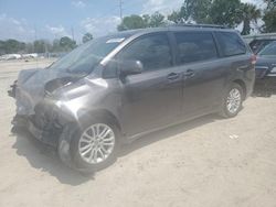 Salvage cars for sale from Copart Riverview, FL: 2012 Toyota Sienna XLE