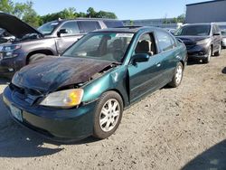 Honda salvage cars for sale: 2002 Honda Civic EX