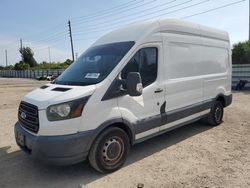 Salvage trucks for sale at Miami, FL auction: 2015 Ford Transit T-250