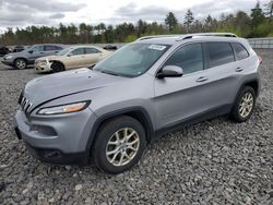 Salvage cars for sale at Windham, ME auction: 2016 Jeep Cherokee Latitude