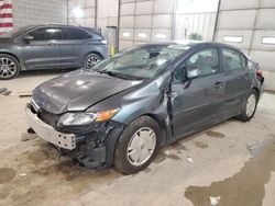 Salvage cars for sale at Columbia, MO auction: 2012 Honda Civic HF