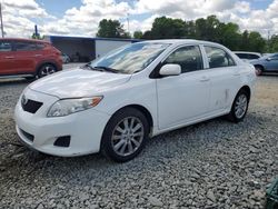 Vehiculos salvage en venta de Copart Mebane, NC: 2010 Toyota Corolla Base