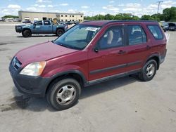 Salvage cars for sale at Wilmer, TX auction: 2002 Honda CR-V LX