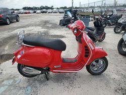 Salvage Motorcycles with No Bids Yet For Sale at auction: 2007 Vespa GTS 250