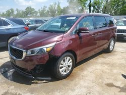 Salvage cars for sale at Bridgeton, MO auction: 2015 KIA Sedona LX