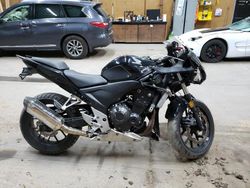 Salvage motorcycles for sale at Kincheloe, MI auction: 2014 Honda CBR500 R