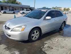 Salvage cars for sale from Copart Orlando, FL: 2003 Honda Accord EX