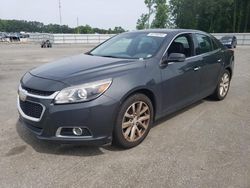 Salvage cars for sale from Copart Dunn, NC: 2015 Chevrolet Malibu LTZ