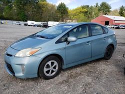 Salvage cars for sale from Copart Mendon, MA: 2012 Toyota Prius