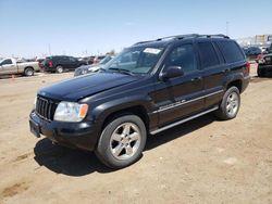 Jeep Grand Cherokee Overland salvage cars for sale: 2004 Jeep Grand Cherokee Overland