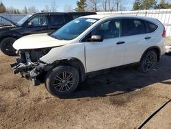 Salvage cars for sale from Copart Bowmanville, ON: 2015 Honda CR-V LX