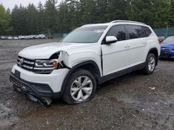 Salvage cars for sale from Copart Graham, WA: 2018 Volkswagen Atlas