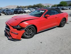 Salvage cars for sale at Las Vegas, NV auction: 2018 Ford Mustang