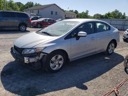 Salvage cars for sale at York Haven, PA auction: 2015 Honda Civic LX