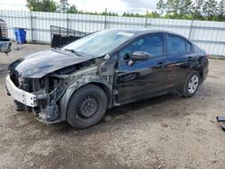 Salvage cars for sale at Harleyville, SC auction: 2015 Honda Civic LX