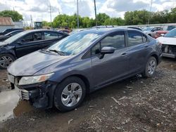 Salvage cars for sale from Copart Columbus, OH: 2014 Honda Civic LX