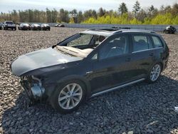 Salvage cars for sale at Windham, ME auction: 2017 Volkswagen Golf Alltrack S