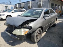 Salvage cars for sale from Copart Los Angeles, CA: 2005 Toyota Corolla CE