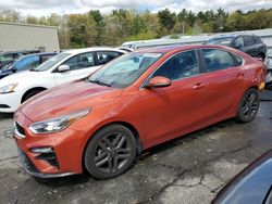 Salvage cars for sale at Exeter, RI auction: 2019 KIA Forte EX