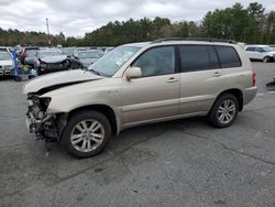 Salvage cars for sale at Exeter, RI auction: 2006 Toyota Highlander Hybrid
