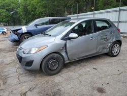 Salvage cars for sale from Copart Austell, GA: 2012 Mazda 2