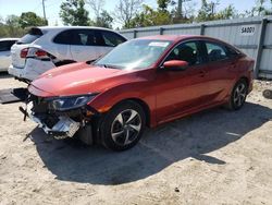 Salvage cars for sale from Copart Riverview, FL: 2021 Honda Civic LX