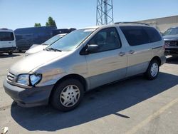 Toyota salvage cars for sale: 2001 Toyota Sienna LE