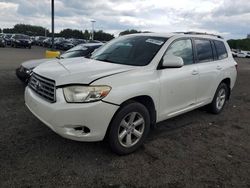 Salvage cars for sale from Copart East Granby, CT: 2010 Toyota Highlander