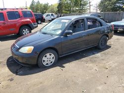 Salvage cars for sale from Copart Denver, CO: 2003 Honda Civic LX