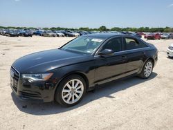 Salvage cars for sale at San Antonio, TX auction: 2015 Audi A6 Premium