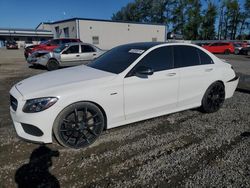 Salvage cars for sale from Copart Arlington, WA: 2016 Mercedes-Benz C 450 4matic AMG