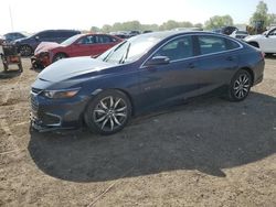 Salvage cars for sale at Davison, MI auction: 2018 Chevrolet Malibu LT