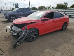 Salvage cars for sale at Miami, FL auction: 2019 Honda Civic Sport