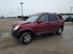 Salvage cars for sale from Copart Indianapolis, IN: 2002 Honda CR-V EX