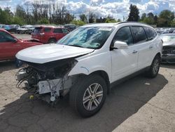 Salvage cars for sale at Portland, OR auction: 2017 Chevrolet Traverse LT