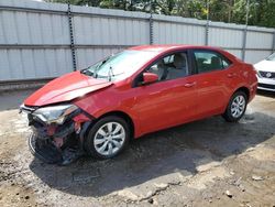 Salvage cars for sale from Copart Austell, GA: 2015 Toyota Corolla L