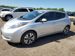 Salvage cars for sale at Kansas City, KS auction: 2017 Nissan Leaf S