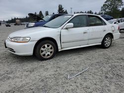 Salvage cars for sale at Graham, WA auction: 2001 Honda Accord EX